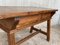 19th-Century Solid Oak Baroque Trestle Desk, Image 10
