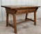 19th-Century Solid Oak Baroque Trestle Desk, Image 9