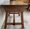 19th-Century Solid Oak Baroque Trestle Desk 6