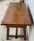 19th-Century Solid Oak Baroque Trestle Desk 7