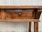 19th-Century Solid Oak Baroque Trestle Desk, Image 12