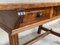 19th-Century Solid Oak Baroque Trestle Desk 11