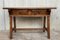 19th-Century Solid Oak Baroque Trestle Desk 3