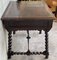 19th Century Spanish Walnut Desk with Two Drawers and Solomonic Turning Legs 3