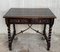 19th Century Spanish Walnut Desk with Two Drawers and Solomonic Turning Legs 10