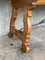 Spanish Bench or Low Console Table with Drawers, Lyre Legs and Iron Stretcher 9