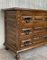 19th-Century Catalan Baroque Carved Walnut Tuscan Chest of Drawers with Two Drawers 5