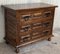 19th-Century Catalan Baroque Carved Walnut Tuscan Chest of Drawers with Two Drawers 4