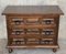 19th-Century Catalan Baroque Carved Walnut Tuscan Chest of Drawers with Two Drawers 2
