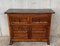 19th Century Northern Spanish Carved Walnut Console Table with 2 Drawers 2