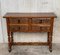 19th-Century Catalan Carved Walnut Console Table with Four Drawers 3