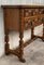 19th-Century Catalan Carved Walnut Console Table with Four Drawers 7