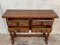 19th-Century Catalan Carved Walnut Console Table with Four Drawers 6