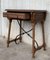 20th-Century Spanish Bargueno Table or Lady's Desk with Carved Drawer 5