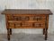 20th-Century Catalan Pine Console Table with Three Drawers 2