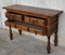 20th-Century Catalan Pine Console Table with Three Drawers 5