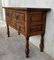 20th-Century Catalan Pine Console Table with Three Drawers 4