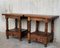 20th-Century Catalan Nightstands with Drawers & Low Open Shelves, Set of 2 3