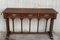 Spanish Tuscan Console Table with Three Drawers and Solomonic Columns Legs 3