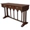 Spanish Tuscan Console Table with Three Drawers and Solomonic Columns Legs, Image 1