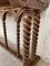 Mesa consola toscana española con tres cajones y patas en forma de columna salomónica, Imagen 15