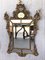 19th-Century French Empire Carved Giltwood Rectangular Mirror with Crest, Image 2