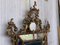 19th-Century French Empire Carved Giltwood Rectangular Mirror with Crest, Image 4