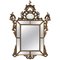 19th-Century French Empire Carved Giltwood Rectangular Mirror with Crest, Image 1