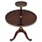 Round Louis XVI Style Two-Tier Mahogany Bouillotte Table in the Style of Jansen 1