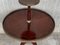Runder zweistufiger Louis XVI Bouillotte Tisch aus Mahagoni im Stil von Jansen 7