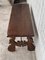 20th-Century Spanish Carved Table with Iron Stretchers 6