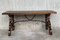 20th-Century Spanish Carved Table with Iron Stretchers 2