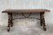 20th-Century Spanish Carved Table with Iron Stretchers, Image 2