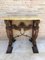 19th-Century Renaissance Carved Console Table with Beige Marble Top 2