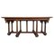 Late 19th-Century Spanish Carved Coffee Table with Wood Stretchers 1