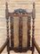 Louis XVI Style French Carved Walnut Armchair with Reed Seat 8