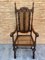 Louis XVI Style French Carved Walnut Armchair with Reed Seat 4