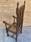 Louis XVI Style French Carved Walnut Armchair with Reed Seat, Image 7