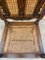 Poltrona in stile Luigi XVI in legno di noce intagliato con seduta in canna, Immagine 13