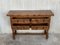 19th-Century Catalan Carved Walnut Console Table with Three Drawers 6