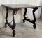 18th-Century Refectory Spanish Table with Lyre Legs and Iron Stretcher 3