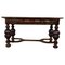 19th-Century Spanish Refectory Table with Hand Carved Legs and Sides 1