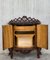Carved Marquetry Nightstands with Two Doors and Hidden Drawer, Set of 2 5