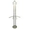 Mid-Century Modern Italian Brass Coat Stand with Round Base, Italy, 1970s, Image 1