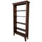 19th-Century French Walnut Ebonized Bookcase with Five Adjustable Shelves 1