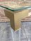 Vintage Methacrylate, Acrylic Glass, and Brass Side Table, 1970s 10