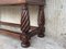 19th-Century Spanish Low Console Table with Solomonic Legs & Two Carved Drawers 4