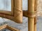 Espejo Cheval francés moderno Mid-Century de imitación de bambú con colgador, Imagen 9