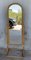 Mid-Century Modern French Faux Bamboo Cheval Mirror with Back Hanger 3