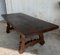 20th-Century Spanish Baroque Style Walnut Trestle Table with Lyre Legs 4